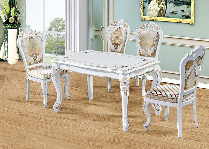 Table de salle à manger minimaliste de luxe européenne en bois solide