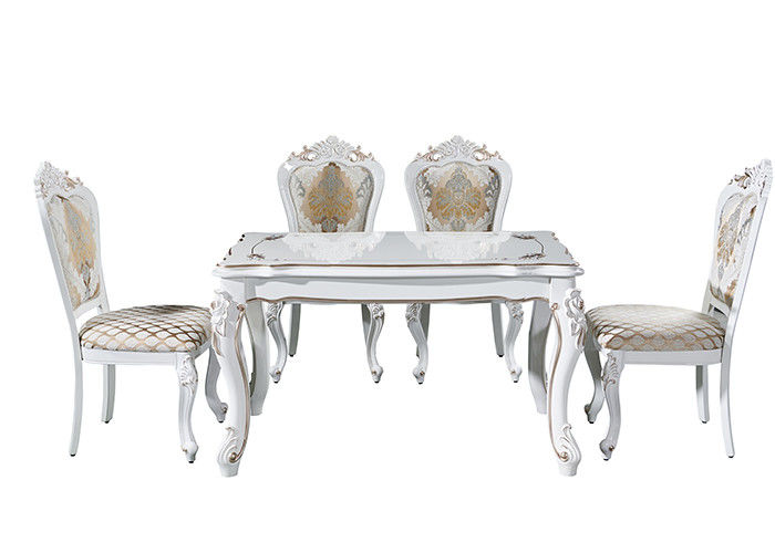Tableau de luxe de rétro conception minimaliste moderne rectangulaire de marbre blanche de table de salle à manger