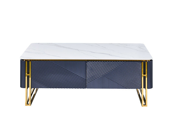 Ensemble de table de salle à manger et de table basse de cadre d'acier inoxydable