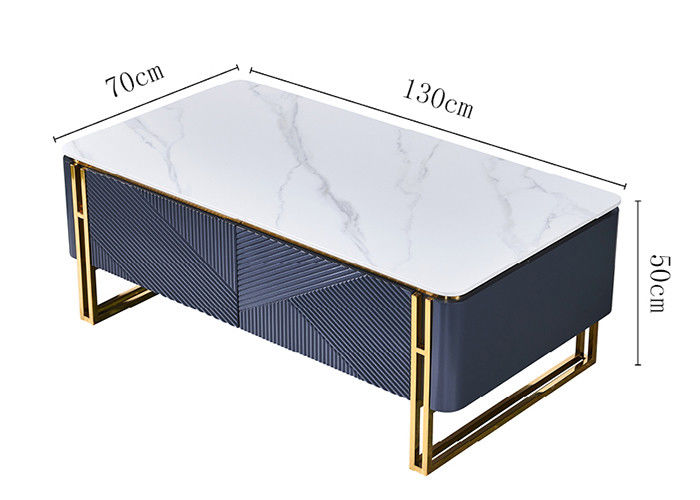 Ensemble de table de salle à manger et de table basse de cadre d'acier inoxydable