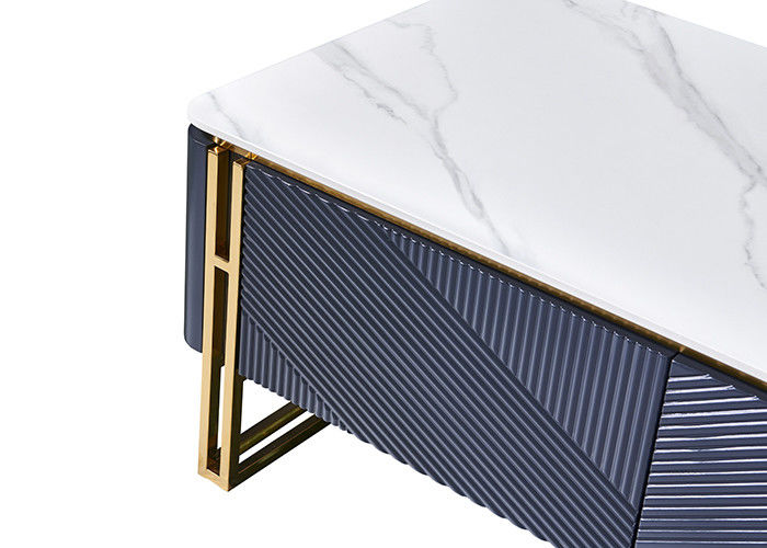Ensemble de table de salle à manger et de table basse de cadre d'acier inoxydable