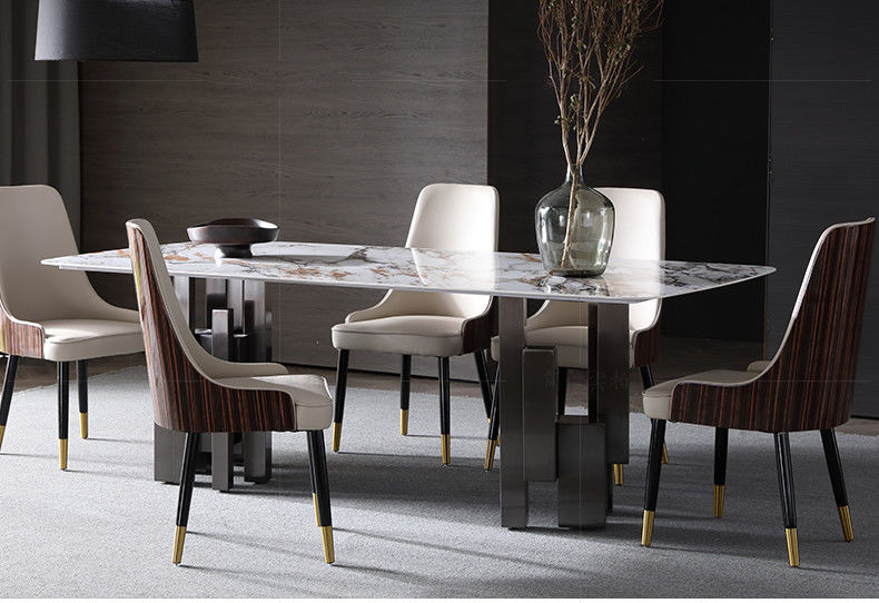Table de salle à manger de marbre de luxe propre de mode facilement