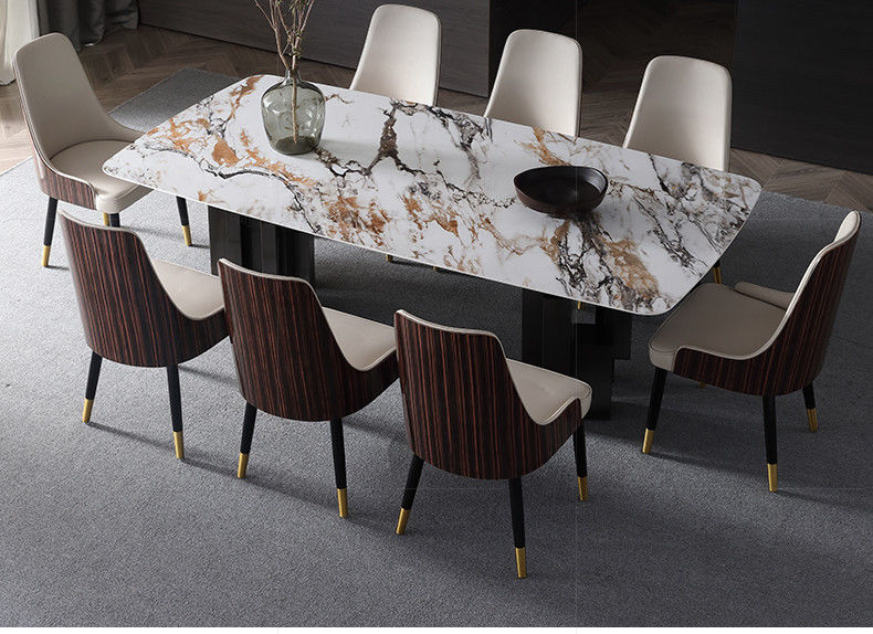 Table de salle à manger de marbre de luxe propre de mode facilement