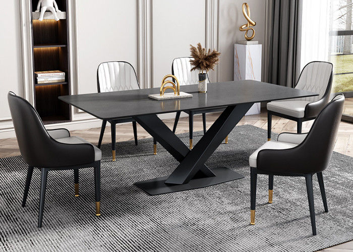 Table de salle à manger de marbre de luxe forte et durable d'hôtel