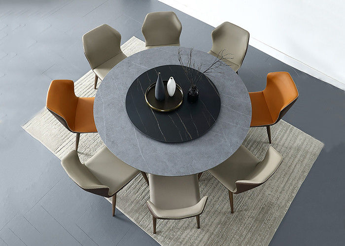 Table de salle à manger à la maison de luxe de meubles de lumière de dalle de roche