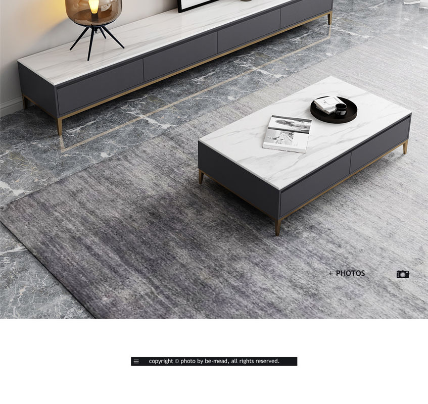 ensemble minimaliste de table basse d'unité de 200x40x25cm TV