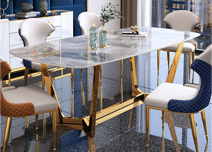 Table de salle à manger de style de marbre de restaurant