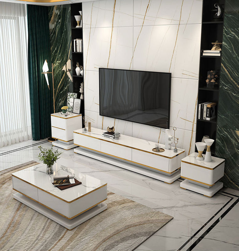 Chambre à coucher durable assortissant le Cabinet et la table basse de TV