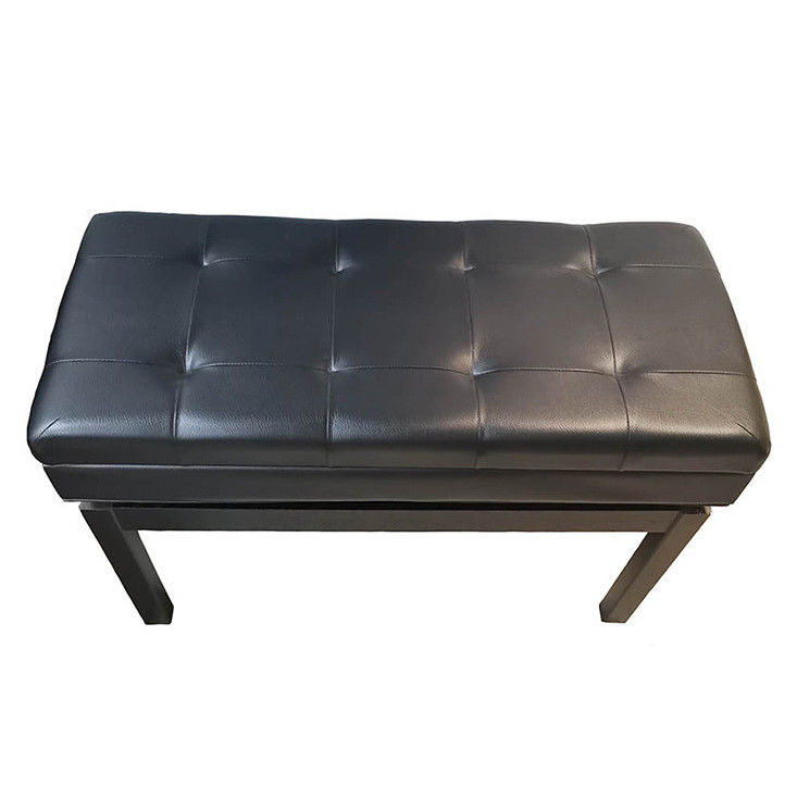 Tabouret de piano antique en cuir d'Odm de stockage double Ottoman 86cm grands