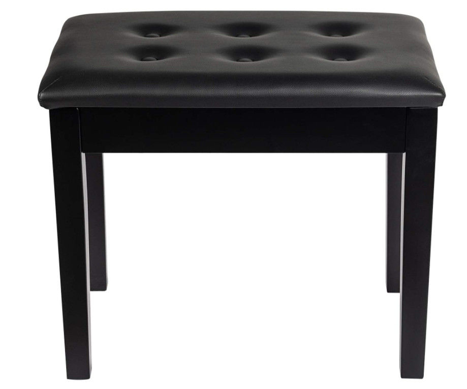 Banc de piano de double d'Odm de clavier de duo avec le noir en cuir de Faux large de Seat de stockage