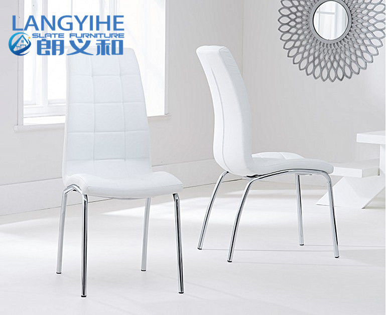 Table de salle à manger blanche 120cm de marbre de cercle d'Odm d'OEM