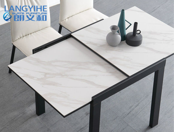 Table de salle à manger minimaliste moderne d'Odm d'ardoise escamotable de place