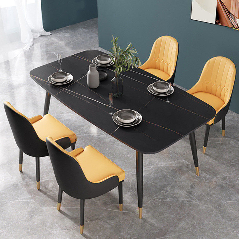 Marbre nordique en métal dinant le luxe léger de Tabl pour 4 - 6 personnes
