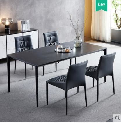 Éraflure de luxe légère nordique de table de salle à manger de marbre de minimaliste résistante